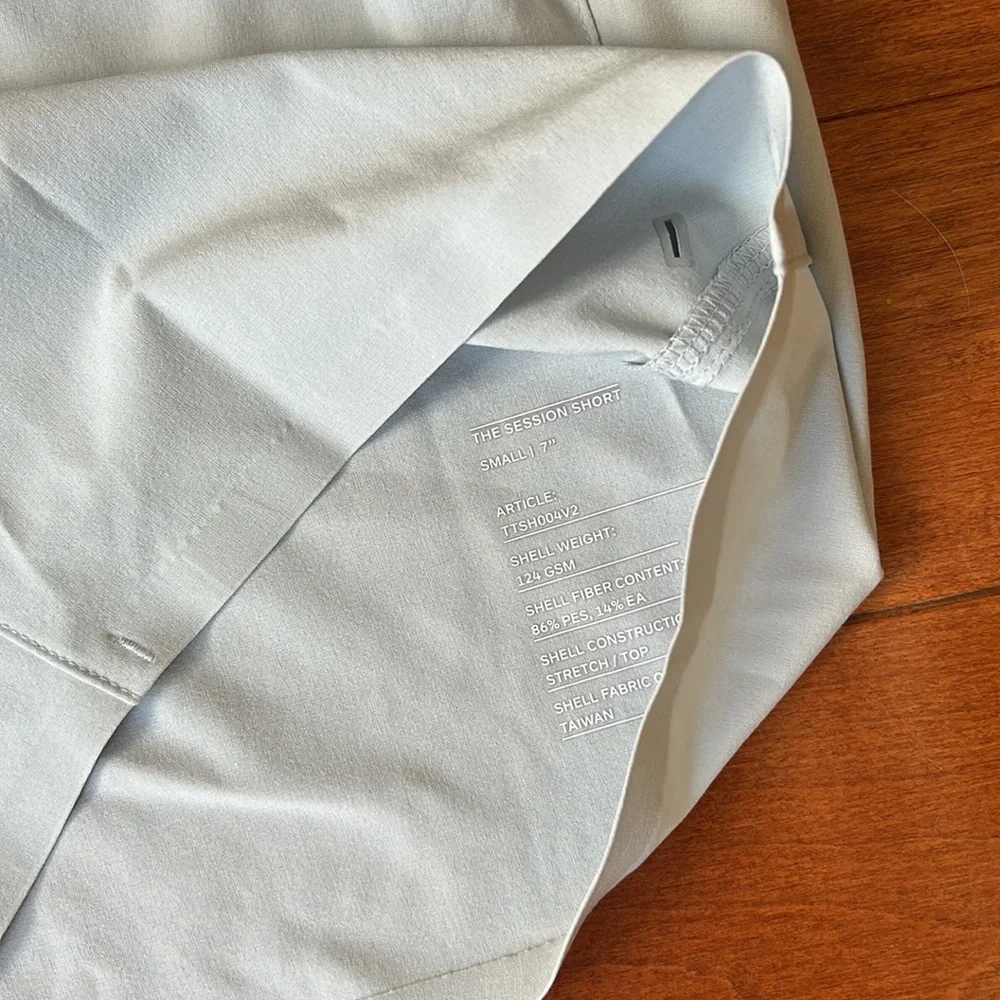 NWOT Ten Thousand Light Grey Session Short (Liner) 7